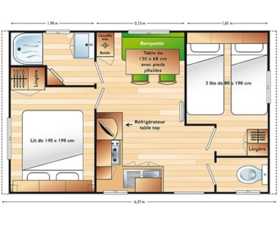 Mobil home Adriatique- 2 bedrooms