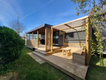 Mietunterkunft - Mobilheim Méditerranée Confort Klimatisiert - 2 Zimmer 1/4 Pers. - Chadotel Les Iles