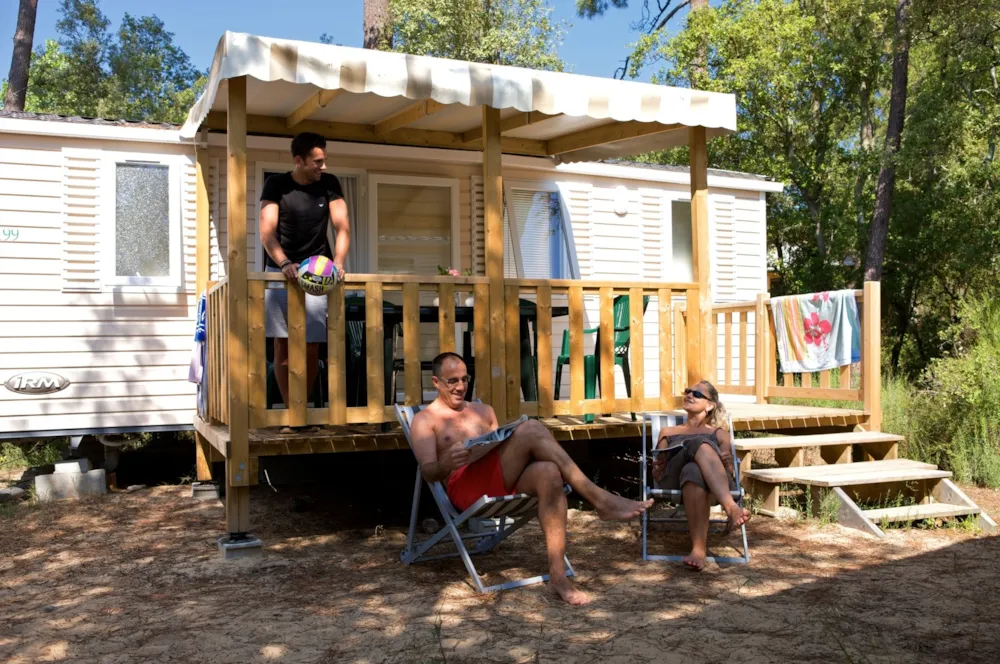 Location - Mobil-Home Riviera - 27 M² - 2 Chambres - Camping La Mignardière****