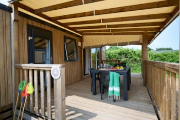 Mietunterkunft - Klimatisiertes Mobilheim, Suite Für Zwei Personen – 33 M² – 2 Schlafzimmer - Camping La Mignardière****