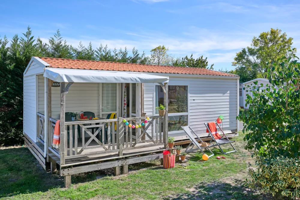 Location - Mobil-Home Loggia Éco 4/6 Personnes - 25 M² - 2 Chambres - Camping La Mignardière****
