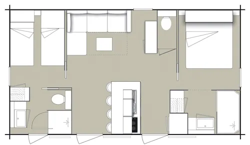 Mobil-Home Privilège 2 Chambres