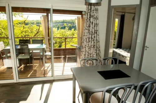 Location - Chalet Premium Les Suites Des Défilés 2Ch - Clim + Tv + Lv + Spa + (Sh) - image n°4 - Camping Le Petit Bois Sites et Paysages