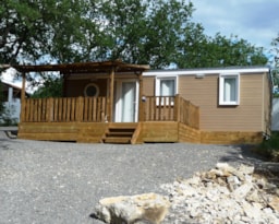 Huuraccommodatie(s) - Mobil-Home Privilège Olivier 3  Slaapkamers - Camping Le Petit Bois Sites et Paysages