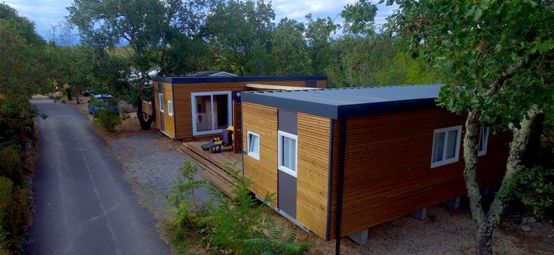 Accommodation - Mobil-Home Premium 3 Bedrooms - Air-Conditioning+ Spa - Sites et Paysages Le Petit Bois
