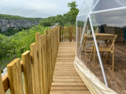 Huuraccommodatie(s) - Bulle Insolite Et Spa Premium Bonheur - Camping Le Petit Bois Sites et Paysages