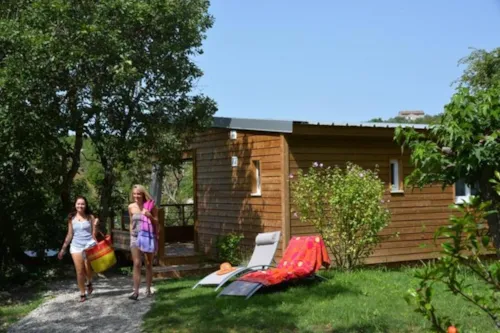 Location - Chalet Premium Les Suites Des Gorges 2Ch - Clim + Tv + Lv + Spa + (Sh) - image n°5 - Camping Le Petit Bois Sites et Paysages