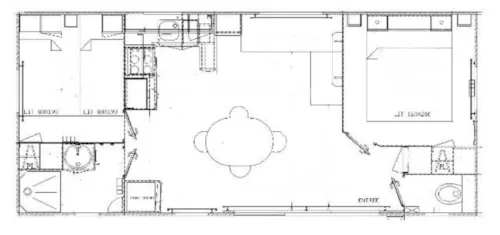 Mietunterkunft - Mobil-Home Premium 2 Schlafzimmer - Klimaanlage+ Spa - image n°9 - Camping Le Petit Bois Sites et Paysages