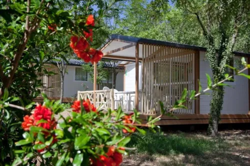Location - Chalet Confort Cerisier 2Ch - image n°2 - Camping Le Petit Bois Sites et Paysages