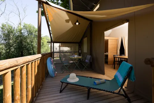 Accommodation - Insolite Jungle Lodge 2 Bedroom - Bathroom - image n°2 - Camping Le Petit Bois Sites et Paysages