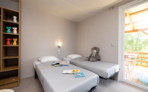 Accommodation - Cottage Privilège Buis 2Ch 2Sdb + Clim - image n°4 - Camping Le Petit Bois Sites et Paysages