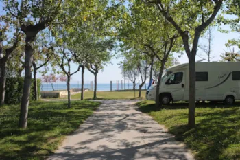 Stellplatz - Blauer Stellplatz 65 Qm Für Wohnmobile/Wohnwagen,  Strom 6A (1200 Watt) - Camping Surabaja-La Playa