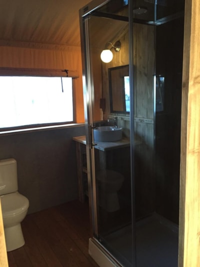 Lodge with sheltered terrace + private facilities 5 pers.