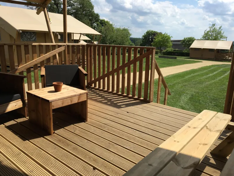 Lodge Toilée Avec Terrasse Couverte - Avec Sanitaires 6 Pers.