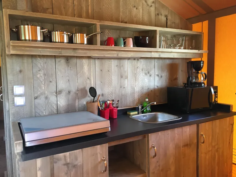 Lodge Toilée Avec Terrasse Couverte - Avec Sanitaires 4 Pers.