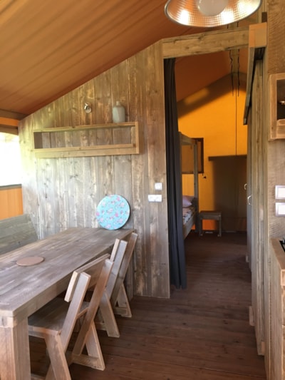 Lodge with sheltered terrace + private facilities 5 pers.