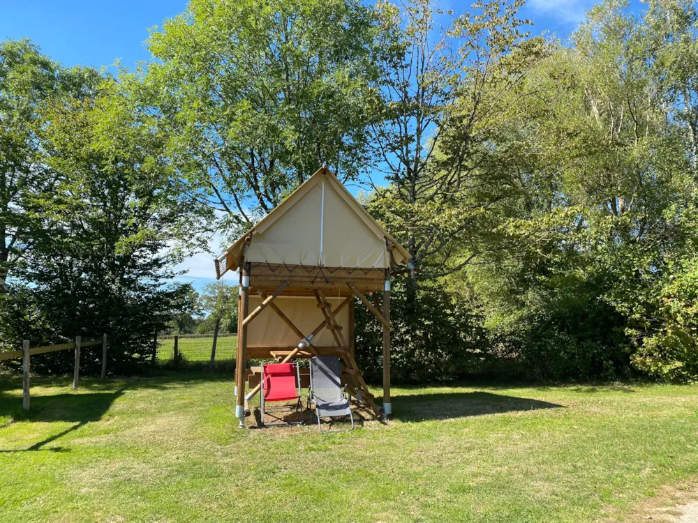 Mietunterkunft - Biwakzelt – Gemeinschaftstoiletten - Glamping Sainte-Suzanne