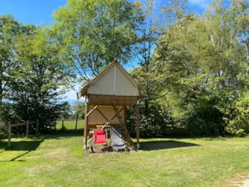 Mietunterkunft - Biwakzelt – Gemeinschaftstoiletten - Glamping Sainte-Suzanne