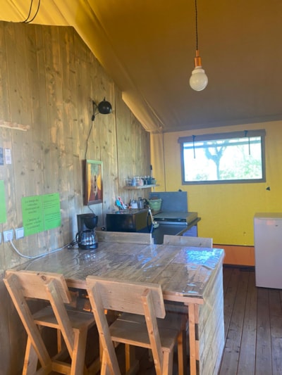 Lodge with wooden terrace - Wheelchair friendly 3 pers.