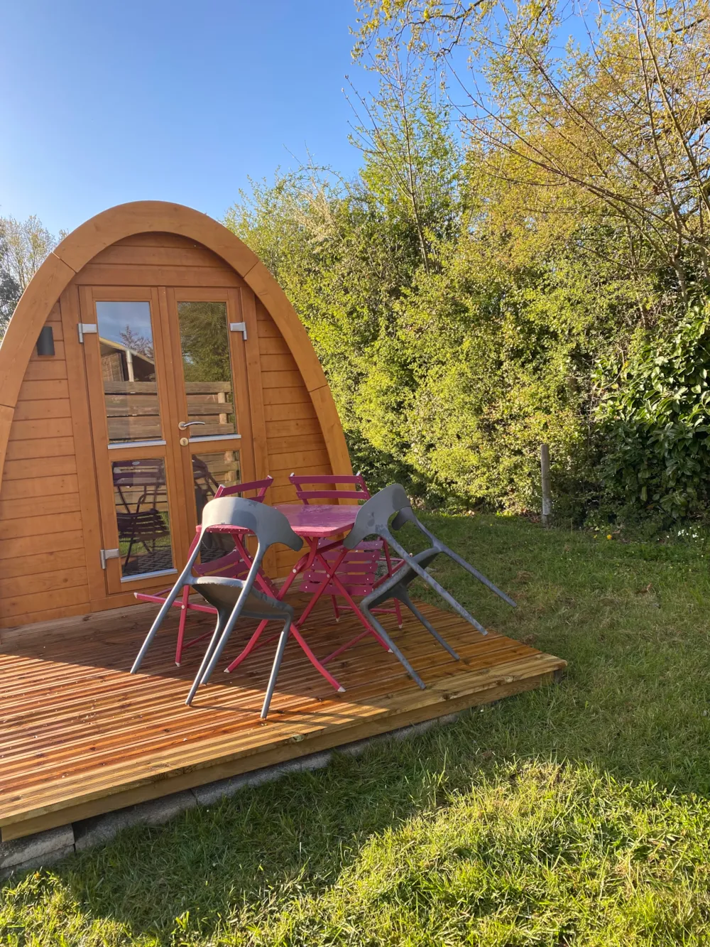 Location - Cabane Pod - Sanitaires Communs - Glamping Sainte-Suzanne