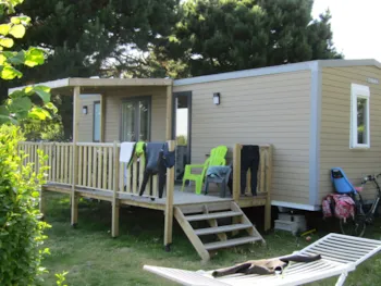 Location - Cottage Theos / 3 Chambres - Draps Inclus Pour Tout Séjour De 7 Nuits Ou Plus - Camping Les Vergers de Squividan