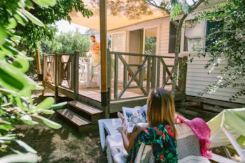 Mietunterkunft - Cottage - 2 Schlafzimmer 24M² - Camping Le Serignan Plage Nature