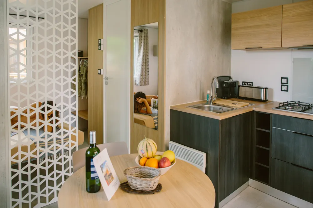 Huuraccommodatie(s) - Botanique - 1 Slaapkamer 18M² - Airco - Camping Le Serignan Plage Nature