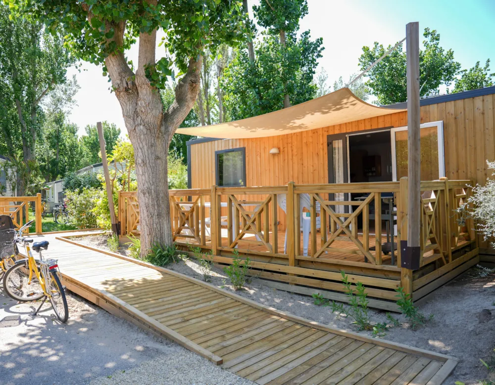 Huuraccommodatie(s) - Stacaravan Voor Mindervaliden - 2 Slaapkamers 34M² - Airco - Camping Le Serignan Plage Nature