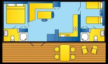 Mobile Home Tahiti - 4 Adults + 2 Children