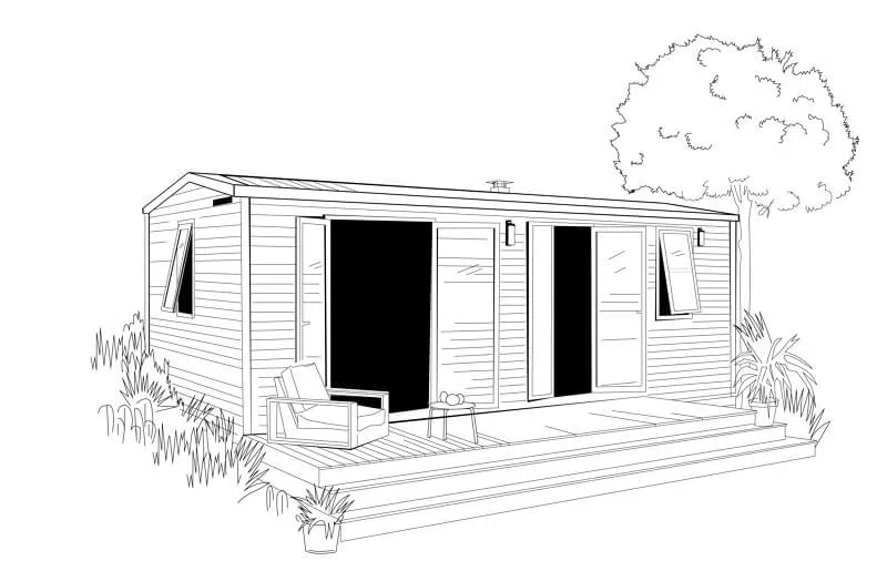 Mobil-Home "Luxe & Cosy"       Le Luxe Au Cœur Du Camping