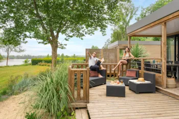 Mietunterkunft - Mobilheim Premium - 2 Schlafzimmer - ROMANEE Cochards