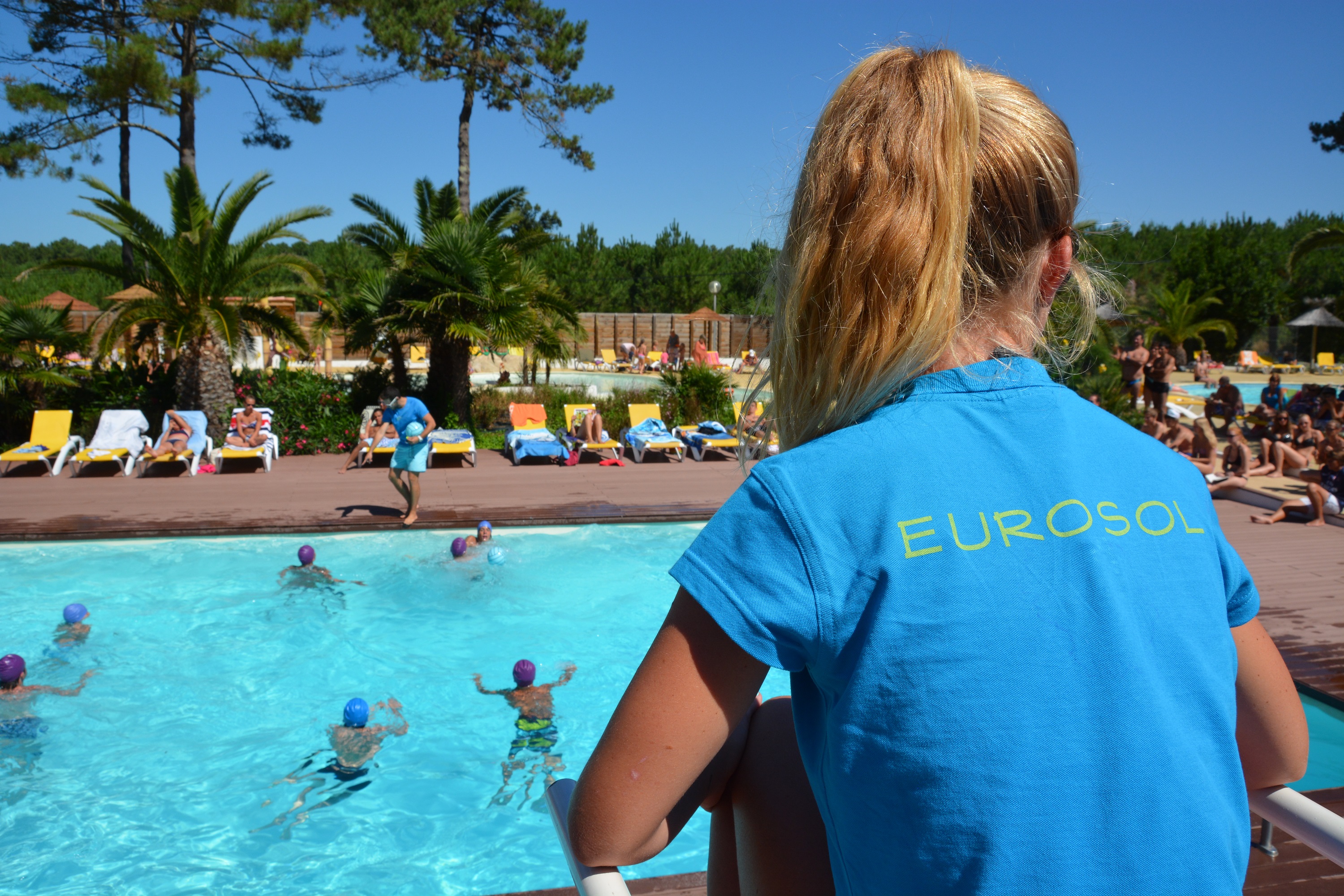 Bathing Camping Eurosol - Saint Girons Plage