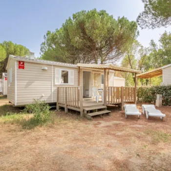 Mietunterkunft - Klassisches Mobilheim Mit 2 Schlafzimmern Und Klimaanlage – 2017 - Camping Paradis Domaine de Gaujac