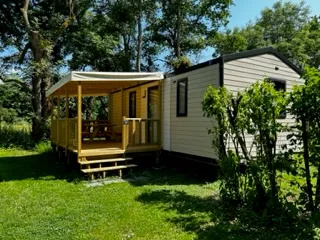 Mietunterkunft - Mobilheim Capucine - 2 Schlafzimmer - Camping Au Bon Endroit