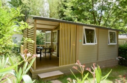 Accommodation - Prestige 1  Climatisé   Chalet 20 M²/ Tv - Camping L'Oasis du Verdon