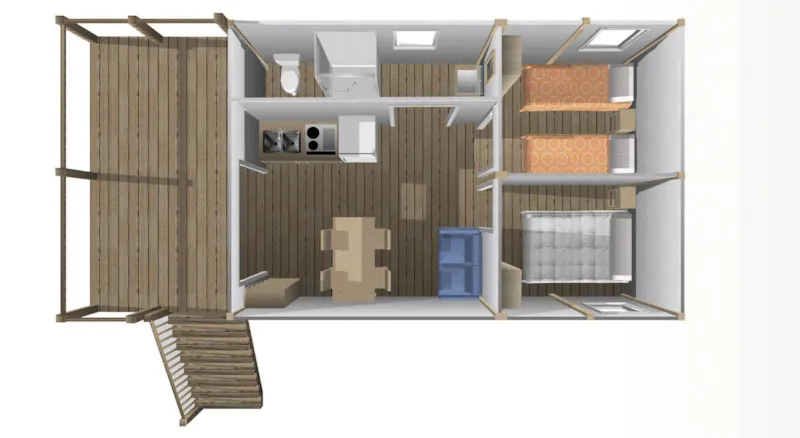 Natura 2+  23 M² Option Clim Portable En Nbre Limité
