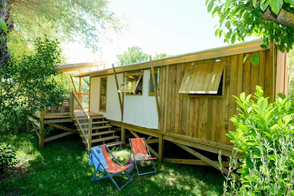 Accommodation - Natura Vip  32 M² Air-Conditioning / Tv - Camping L'Oasis du Verdon