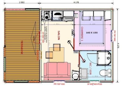 PREMIUM 1 20 m² air-conditioning TV / BBQ — 9