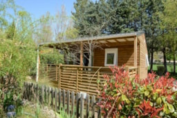 Accommodation - Premium 2    26.5 M² Air-Conditioning - Tv / Bbq - Camping L'Oasis du Verdon
