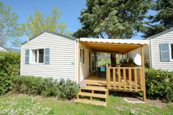 Mietunterkunft - Prestige 2 30M² Klimaanlage 30 M²  / Tv - Camping L'Oasis du Verdon
