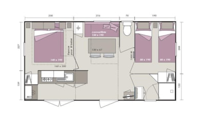 PRESTIGE 2  air conditionning 26,5 m²/ TV — 9