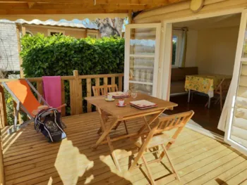 Mietunterkunft - Conforta 1    18M² Option Clim Portable En Nbre Limité - Camping L'Oasis du Verdon