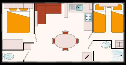 Prestige 2 Climatisé Avec Option Jardin 30M² / Tv
