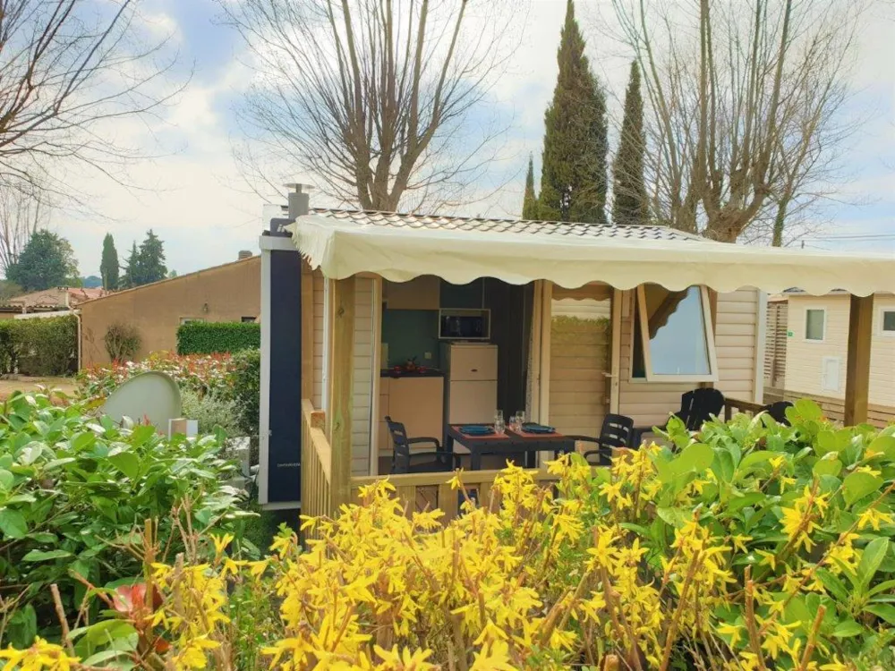 Accommodation - Prestige 1  Air Conditioning Mobilhome 20 M² / Tv - Camping L'Oasis du Verdon