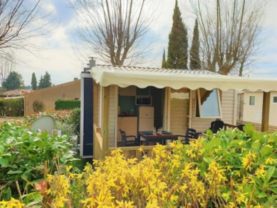 PRESTIGE 1 Air-conditioned MOBILHOME 20 m² / TV — 1