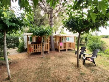 Mietunterkunft - Prestige Vip    40M² Klimaanlage /  Tv / Lv / Ll / Four / Bbq - Camping L'Oasis du Verdon