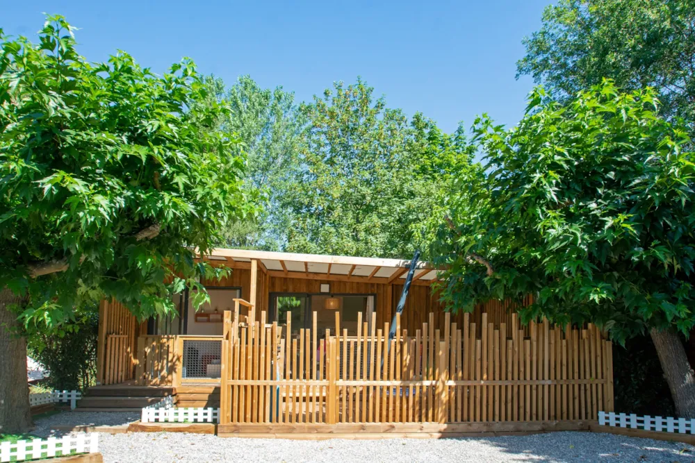 Accommodation - Premium Vip Air Conditioning 35 M² Tv / Lv / Bbq-Plancha - Camping L'Oasis du Verdon
