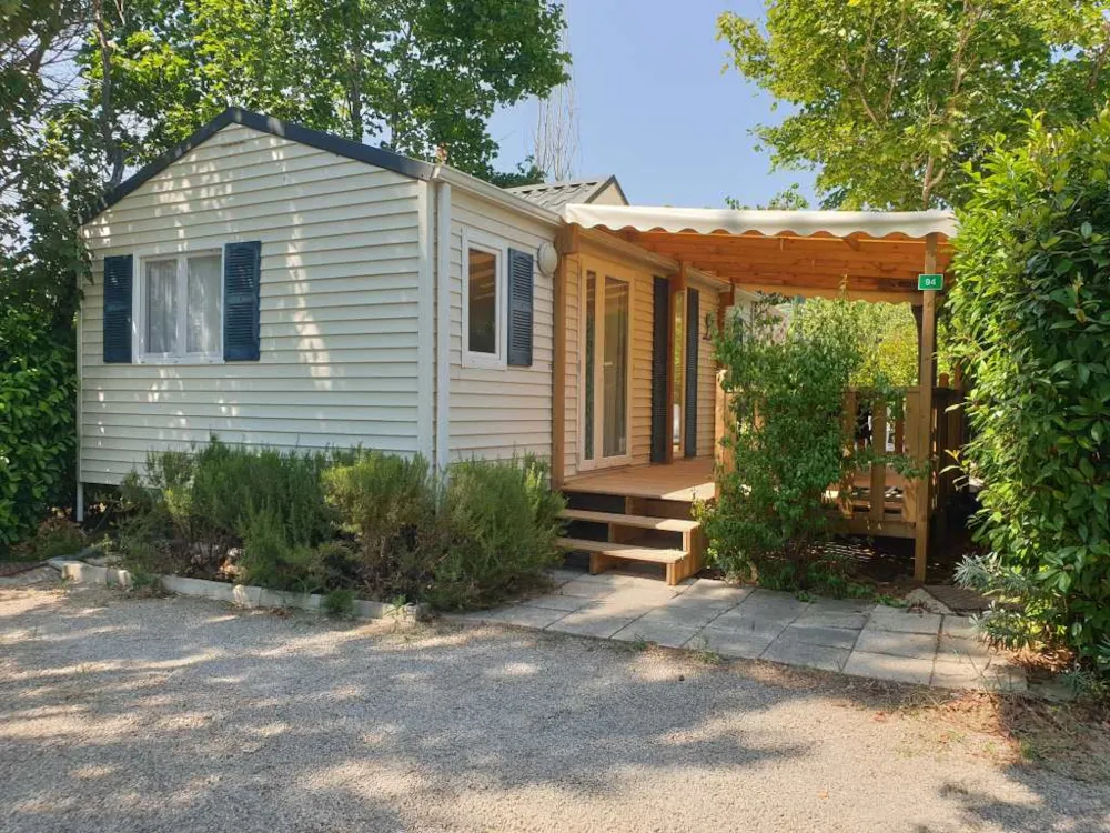 Location - Prestige 2 Climatisé Avec Option Jardin 30M² / Tv - Camping L'Oasis du Verdon