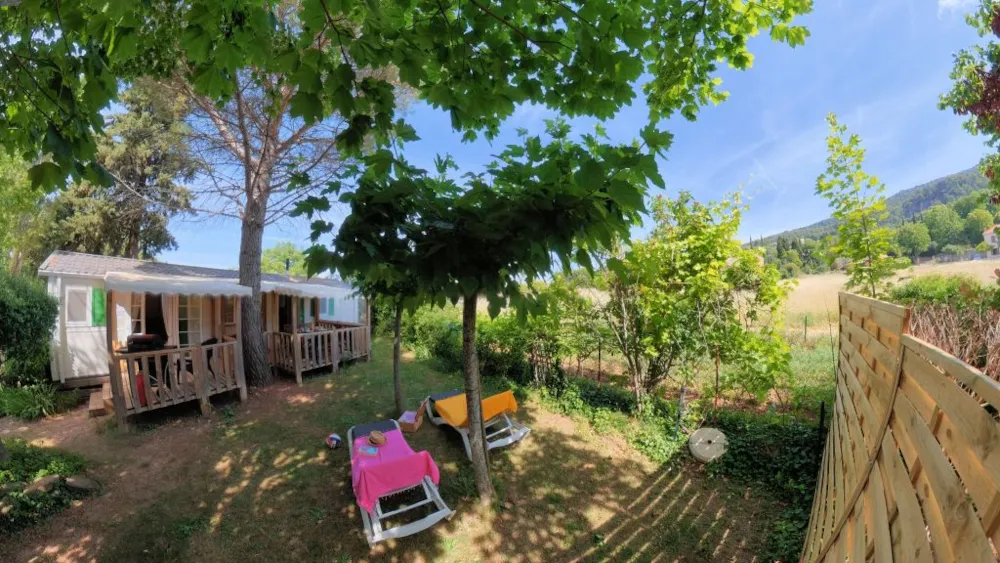Location - Prestige Vip    40M² Climatisé / Tv / Lv / Ll / Four / Bbq - Camping L'Oasis du Verdon