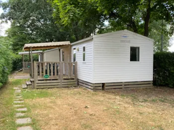 Mietunterkunft - Mobilheim Komfort "Domino" - - Camping d'Autun